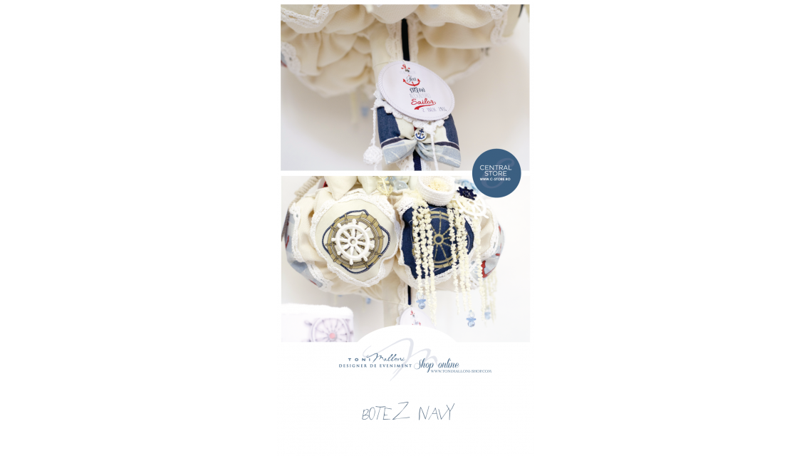 Trusou de botez cu broderie pentru baieti, The Sailor Boy 8